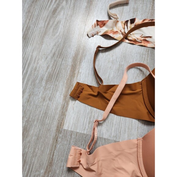 Danskin Pushup Lightweight Bras Underwire Pink Brown Marble 34B Lot of 3 - Picture 4 of 6